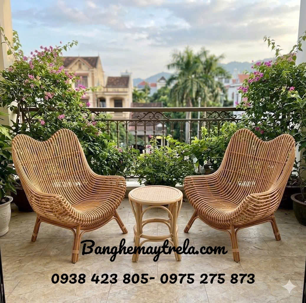 Ghế thư giãn đọc sách mây tre đan